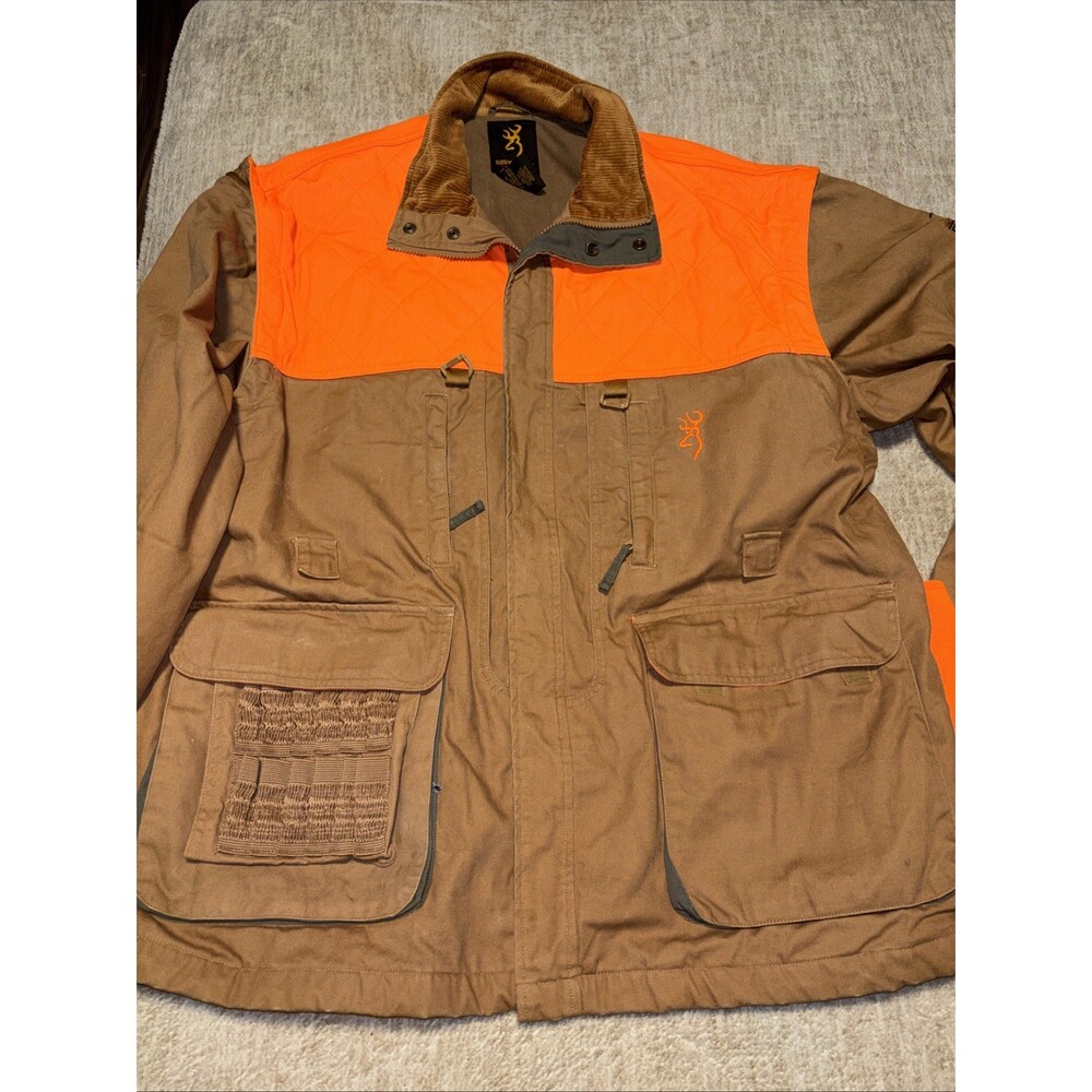 2X Browning Pheasants Forever Upland Hunting Jacket Blaze Orange Men's NO FLAWS